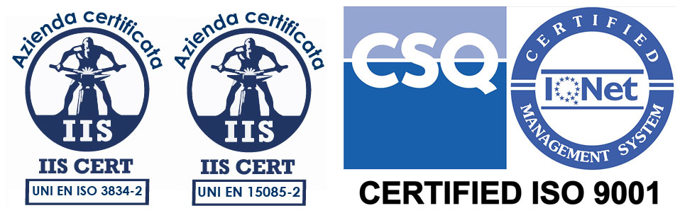 LE CERTIFICAZIONI DI CAMPANELLA COSTRUZIONI MECCANICHE SRL