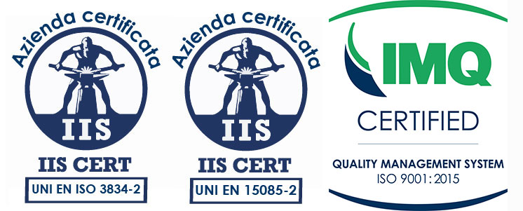 LE CERTIFICAZIONI DI CAMPANELLA COSTRUZIONI MECCANICHE SRL