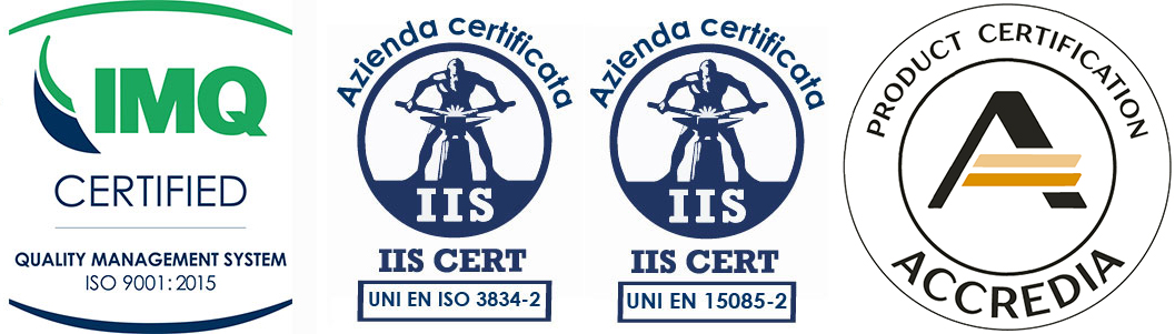 LE CERTIFICAZIONI DI CAMPANELLA COSTRUZIONI MECCANICHE SRL